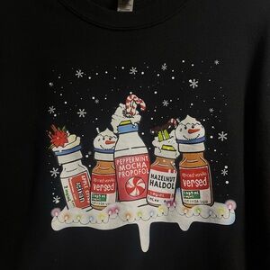 Nursing Black Holiday Graphic Sweatshirt